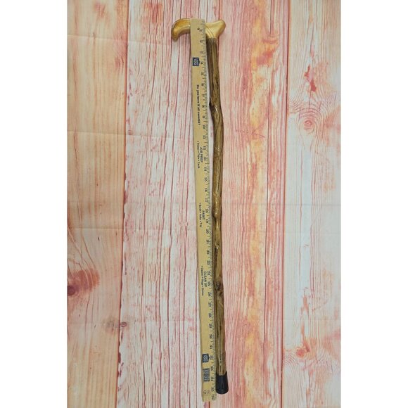 Handcrafted Wooden Walking Cane With Ergonomic Handle - Picture 2 of 3